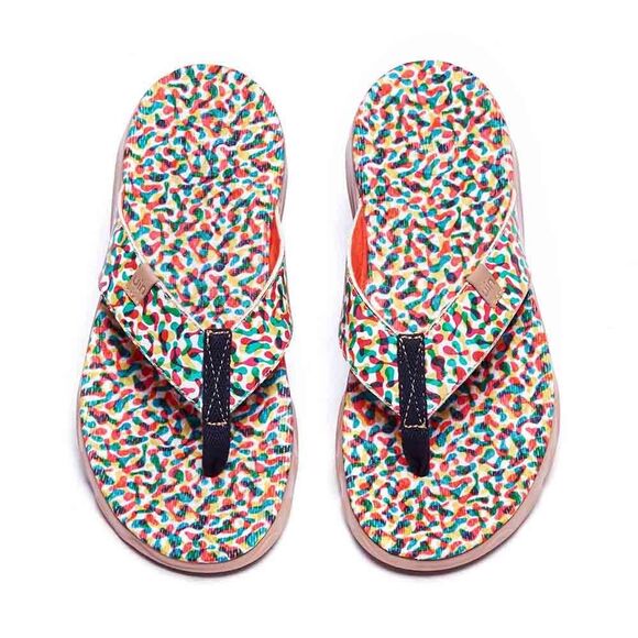 UIN Women's Flip Flops Beach Summer Casual Slippers Non Slip (FLOATING MAJORCA) - Picture 1 of 9